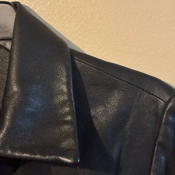 - Gap Vintage Soft Black Genuine Leather jacket size SMALL WOMEN - Picture 6 of 15